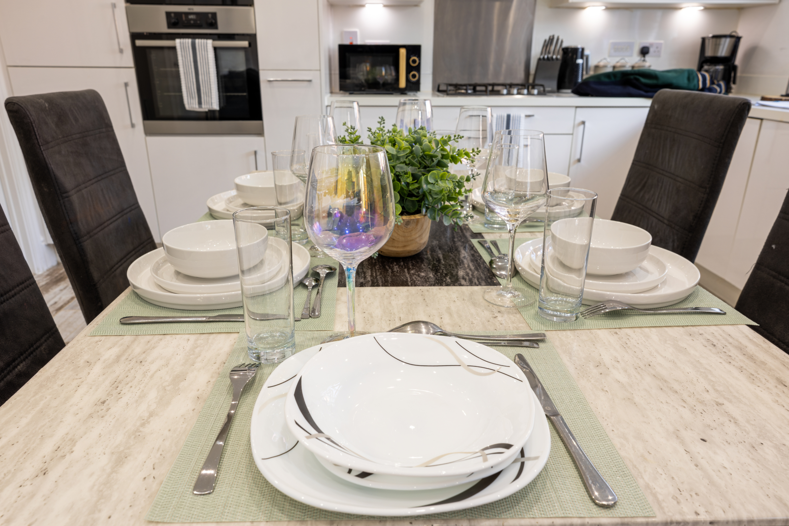 Dining table setup